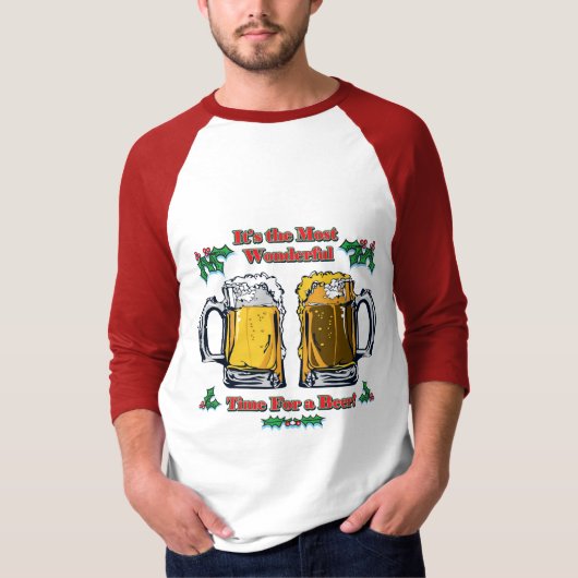 Die schönste Zeit für ein Bier T-Shirt (Vorderseite)