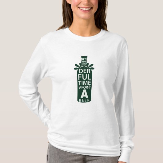 Die schönste Zeit für ein Bier T-Shirt (Vorderseite)