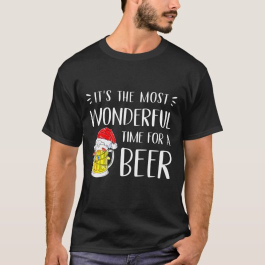Die schönste Zeit für ein Bier T-Shirt (Vorderseite)