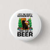 Die schönste Zeit für einen Bierurlaub Button (Vorderseite)