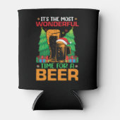 Die schönste Zeit für einen Bierurlaub Dosenkühler (Vorderseite)