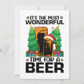 Die schönste Zeit für einen Bierurlaub Einladung (Vorderseite)