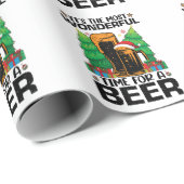 Die schönste Zeit für einen Bierurlaub Geschenkpapier (Rolleneckpunkt)