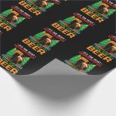 Die schönste Zeit für einen Bierurlaub Geschenkpapier (Ecke)