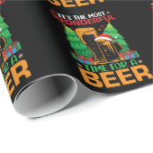 Die schönste Zeit für einen Bierurlaub Geschenkpapier (Rolleneckpunkt)