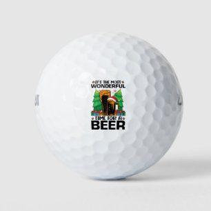 Die schönste Zeit für einen Bierurlaub Golfball