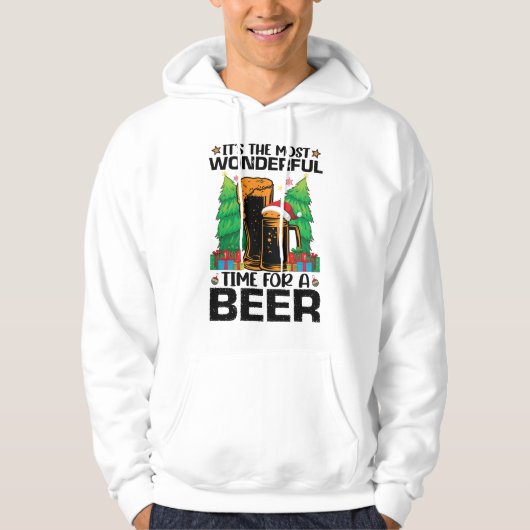 Die schönste Zeit für einen Bierurlaub Hoodie (Vorderseite)