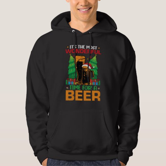 Die schönste Zeit für einen Bierurlaub Hoodie (Vorderseite)