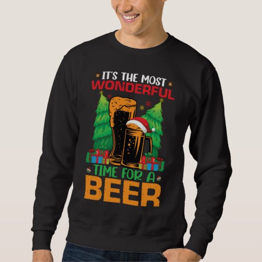 Die schönste Zeit für einen Bierurlaub Sweatshirt (Vorderseite)
