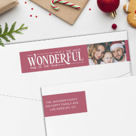 Die schönste Zeit mit der Rücksendeadresse des Fot