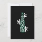 Die schönste Zeit Weihnachten Funny Funny Pun Hu Einladung (Vorderseite)