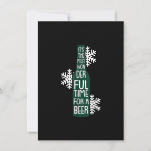 Die schönste Zeit Weihnachten Funny Funny Pun Hu Einladung