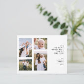 Die schönste Zeit Weihnachten Multi Foto Ankündigu (Stehend Vorderseite)