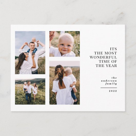 Die schönste Zeit Weihnachten Multi Foto Ankündigu (Vorderseite)