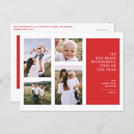 Die schönste Zeit Weihnachten Multi Foto Ankündigu