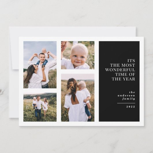 Die schönste Zeit Weihnachten Multi Foto Ankündigu Ankündigung (Vorderseite)