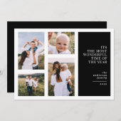 Die schönste Zeit Weihnachten Multi Foto Ankündigu Ankündigung (Vorne/Hinten)