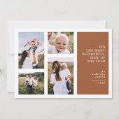 Die schönste Zeit Weihnachten Multi-Foto Ankündigung (Vorderseite)