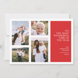 Die schönste Zeit Weihnachten Multi-Foto Ankündigung