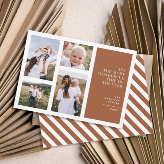 Die schönste Zeit Weihnachten Multi-Foto Ankündigung