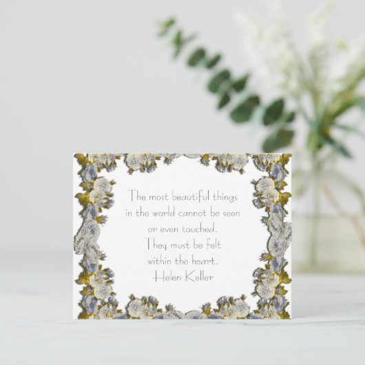 Die schönsten Dinge - Postkarte (Stehend Vorderseite)