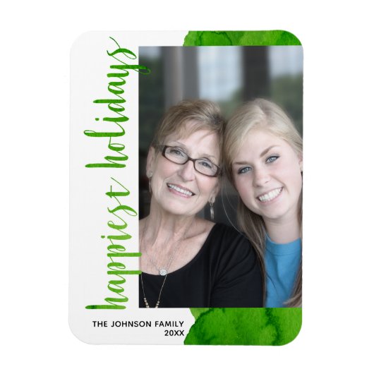 Die schönsten Ferien Modernes Off Center 1 Foto Gr Magnet (Vertikal)