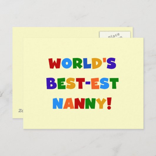 Die schönsten Gaben der Welt in hellen Farben Postkarte (Vorne/Hinten)