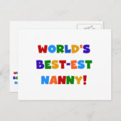 Die schönsten Gaben der Welt in hellen Farben Postkarte (Vorne/Hinten)