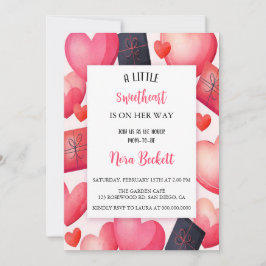 die schönsten Geschenke und Herzen des Valentins Einladung