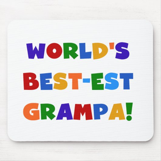 Die schönsten Grampa-Geschenke der Welt in hellen  Mousepad (Vorne)
