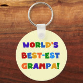 Die schönsten Grampa-Geschenke der Welt in hellen Schlüsselanhänger (Vorderseite)