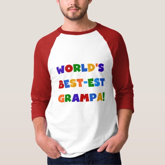 Die schönsten Grampa-Geschenke der Welt in hellen T-Shirt (Vorderseite)