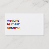 Die schönsten Grampa-Geschenke der Welt in hellen Visitenkarte (Rückseite)