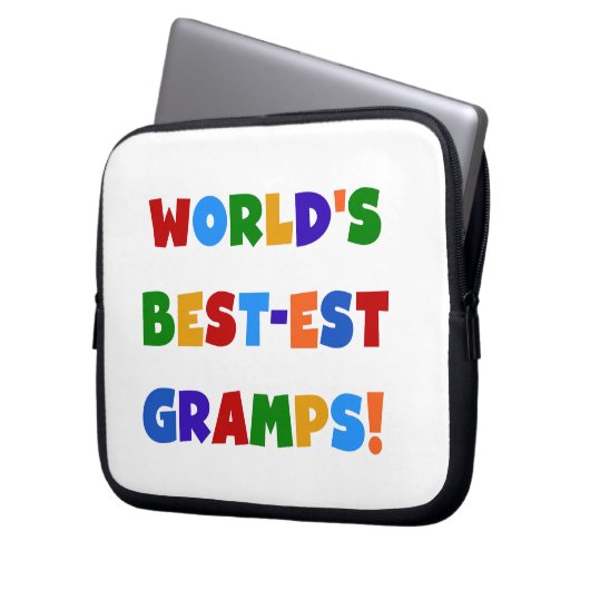 Die schönsten Gramps der Welt in hellen Farben Laptopschutzhülle (Vorderseite Links)
