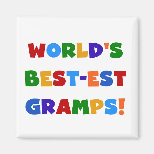 Die schönsten Gramps der Welt in hellen Farben Magnet (Vorne)