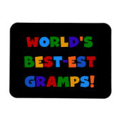 Die schönsten Gramps der Welt in hellen Farben Magnet (Horizontal)