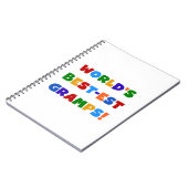 Die schönsten Gramps der Welt in hellen Farben Notizblock (Linke Seite)