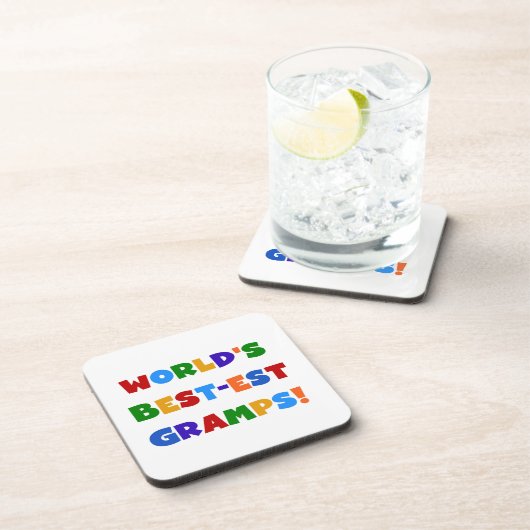 Die schönsten Gramps der Welt in hellen Farben Untersetzer (Rechte Seite)