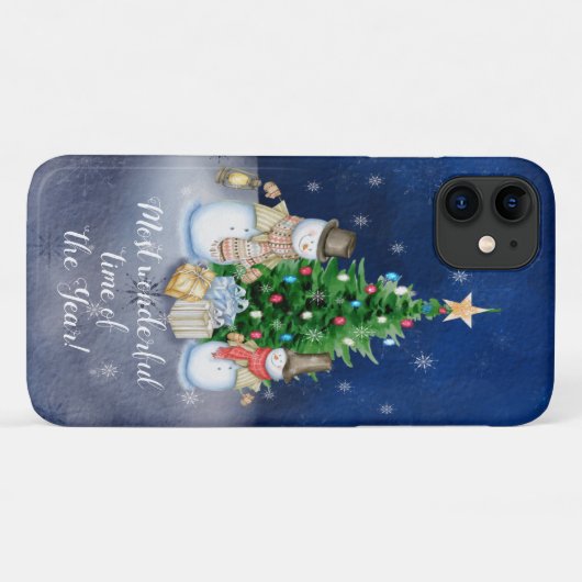 Die schönsten Schneemänner zur Jahreszeit Case-Mate iPhone Hülle (Rückseite (Horizontal))