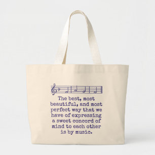 Die schönsten und perfektesten - Musik Q Jumbo Stoffbeutel