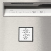 "Die schönsten und schönsten Dinge" Magnet (In Situ (Geschirrspüler))