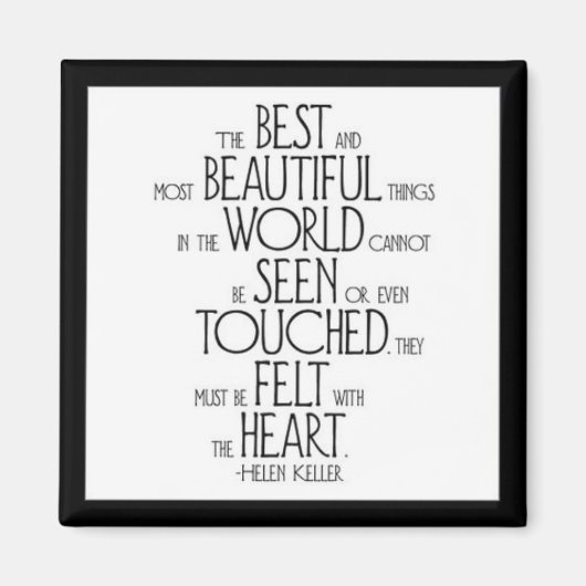 "Die schönsten und schönsten Dinge" Magnet (Vorne)