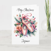 Die schönsten Weihnachtsballet und die farbenfrohe Karte (Vorderseite)