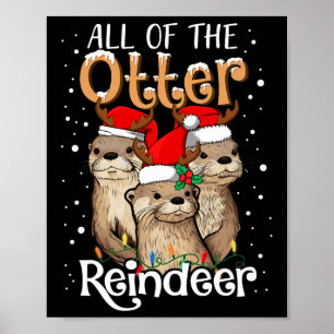 Die schönsten Weihnachtsbauten der Rentiere Santa Poster
