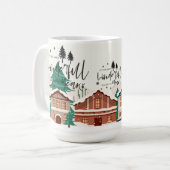 Die schönsten Weihnachtsfeiertage der Stadt Kaffeetasse (Vorderseite Links)