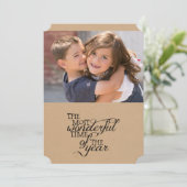 Die schönsten Weihnachtsfeiertage Feiertagskarte (Stehend Vorderseite)