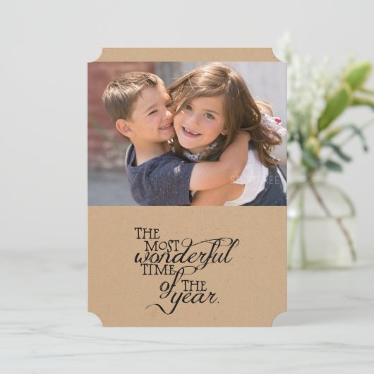 Die schönsten Weihnachtsfeiertage Feiertagskarte (Stehend Vorderseite)