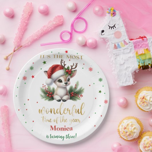 Die schönsten Weihnachtsfeiertage Pappteller (Party)