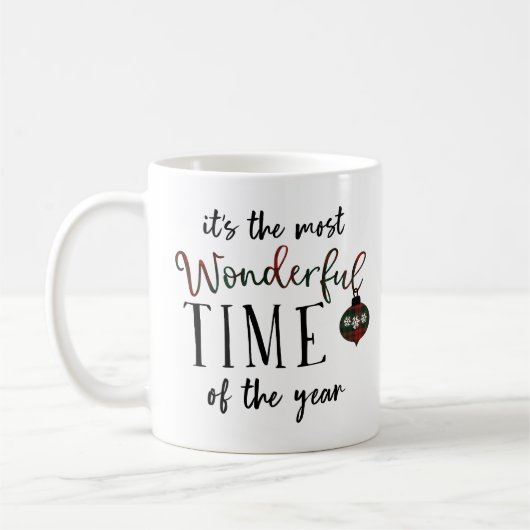Die schönsten Weihnachtszeit Kaffeetasse (Links)