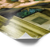 Die Schöpfung Adams durch Michelangelo Fotodruck (Ecke)